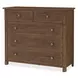 Timberline Medium Brown 5 Drawer Chest