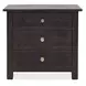 Driftwood Black 3 Drawer Nightstand with USB Charging