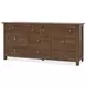 Timberline Medium Brown 8 Drawer Dresser
