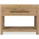 Driftwood Light Brown 1 Drawer Nightstand with Stone Top