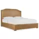Driftwood Brown Upholstered California King Panel Bed