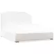 Driftwood Beige Upholstered King Panel Bed