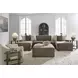 Camellia Court Coffee Upholstered Square Storage Ottoman with Casters