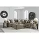 Camellia Court Coffee Upholstered Square Storage Ottoman with Casters