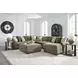 Camellia Court Coffee Upholstered Square Storage Ottoman with Casters