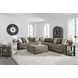 Camellia Court Coffee Upholstered Square Storage Ottoman with Casters