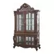 Picardy Honey Oak 4 Door Curio Cabinet with LED