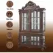 Picardy Honey Oak 4 Door Curio Cabinet with LED