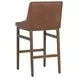 Halden Bravo Cognac Upholstered Bar Stool