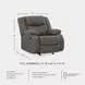 First Base Gunmetal Rocker Recliner