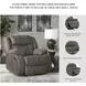 First Base Gunmetal Rocker Recliner
