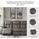First Base Gunmetal 86" Reclining Sofa