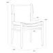 Argus Nubuck Caramel Leather Upholstered Dining Chair