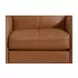 Yorwick Cognac Leather Upholstered Accent Chair