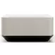 Madera Opal Ash and Modern Walnut Rectangular Marble Top Plinth Cocktail Table