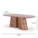 Gladyss Honey 87" Oval Dining Table