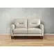 Elowen Vanilla Leather 57" Loveseat
