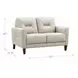 Elowen Vanilla Leather 57" Loveseat