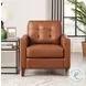 Cassian Nutmeg Top Grain Leather Chair