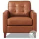 Cassian Nutmeg Top Grain Leather Chair