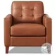 Cassian Nutmeg Leather Living Room Set