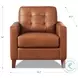 Cassian Nutmeg Top Grain Leather Chair