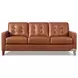 Cassian Nutmeg Leather Living Room Set
