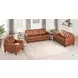 Cassian Nutmeg Leather 80" Sofa