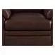 Ironvale Chestnut Leather Upholstered Accent Chair