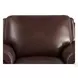 Ironvale Chestnut Leather Upholstered Accent Chair