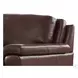 Ironvale Chestnut Leather Upholstered Accent Chair