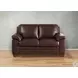 Ironvale Chestnut Leather 62" Loveseat