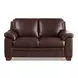 Ironvale Chestnut Leather 62" Loveseat