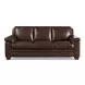 Ironvale Chestnut Leather 84" Sofa