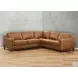 Isla Cognac Top Grain Leather 3 Piece Sectional