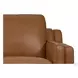 Isla Cognac Top Grain Leather 3 Piece Sectional