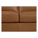 Isla Cognac Top Grain Leather 3 Piece Sectional