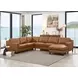 Isla Cognac Leather Modular Sectional
