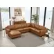 Isla Cognac Top Grain Leather LAF Chaise Sectional