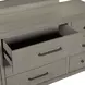 Newbury Sanctuary White 9 Drawer Dresser and Rectangular Mirror