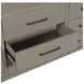 Newbury Sanctuary White 9 Drawer Dresser and Rectangular Mirror