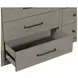 Newbury Sanctuary White 9 Drawer Dresser and Rectangular Mirror