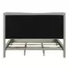 Newbury Sanctuary White and Flax Tone California King Upholstered Panel Bed