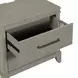 Newbury Sanctuary White 2 Drawer Nightstand with USB Charging