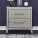 Newbury Sanctuary White 2 Drawer Nightstand with USB Charging