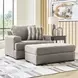 Jasmine Grove Fossil Upholstered Chair and A Half with Pillow