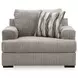 Jasmine Grove Fossil Upholstered Chair and A Half with Pillow