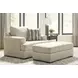 Jasmine Grove Oatmeal Upholstered Chair and A Half with Pillow