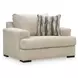 Jasmine Grove Oatmeal Upholstered Chair and A Half with Pillow