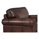 Danforth Caramel Leather Upholstered Accent Chair